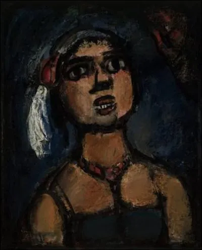 Qui a peint "Chanteuse à la plume blanche" ?