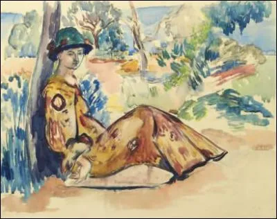 Qui a représenté sa femme avec un chapeau ?