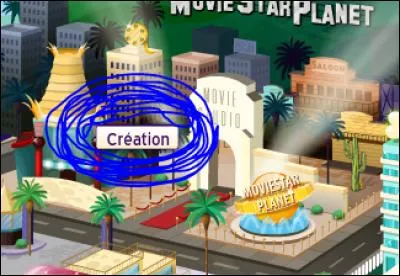 Dans l'icone "Création", que peut-on créer ou liker ?