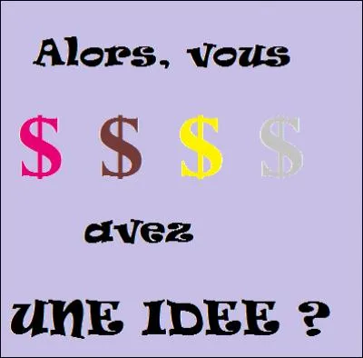 Les $ appelées ''Starcoins'' sont de couleurs...