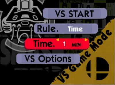 Quels sont les paramètres par défaut pour un combat dans le mode VS ?