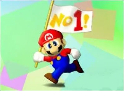 Qu'est-ce qui est écrit sur l'image de fin du mode 1 joueur lorsqu'on le finit avec Mario ?