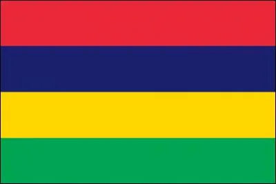 Ce drapeau est celui de l'île Maurice.