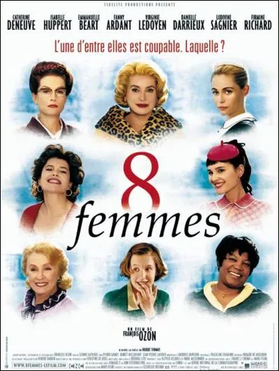 Quel prénom avait Isabelle Huppert dans le film de François Ozon « Huit Femmes » sorti en 2002 ?