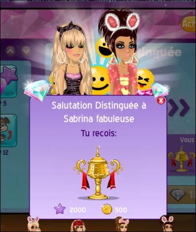 Combien de diamants faut-il pour faire une salutation ?