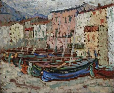 Qui a peint "Les bateaux de pêche sur la grève à Collioure" ?