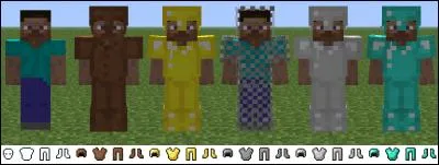 On peut teindre une armure en :