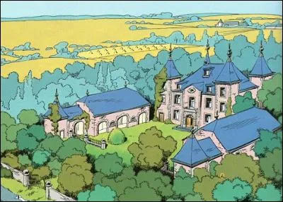 Où se trouve le château du comte dans la bande dessinée "Spirou et Fantasio" ?