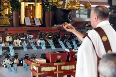 Au Japon se déroulent dans des temples bouddhistes de véritables rites funéraires pour robots ne fonctionnant plus ! En particulier des robots fabriqués et désormais n'étant plus produits et maintenus par Sony :