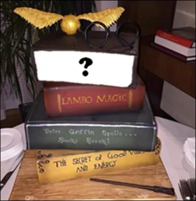 Quel membre a reçu un gâteau d'Harry Potter pour son anniversaire ? (en 2015)