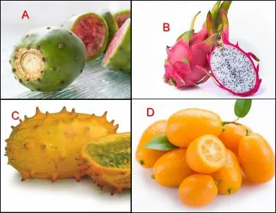 Fruit exotique des DOM-TOM, le kivano est représenté en :