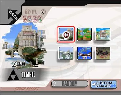 Combien y a-t-il de stages de Melee ?