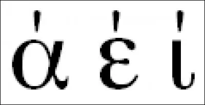 Quels sont les noms des accents en grec ?