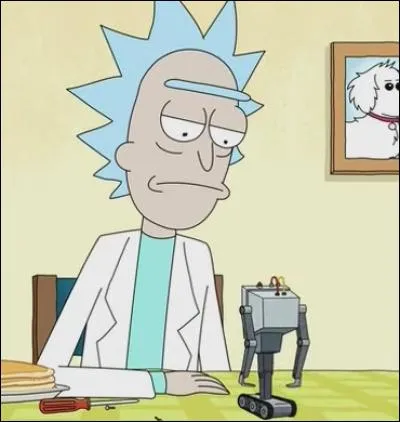 Que fabrique Rick dans l'épisode où Jerry et Morty vont sur Pluton ?