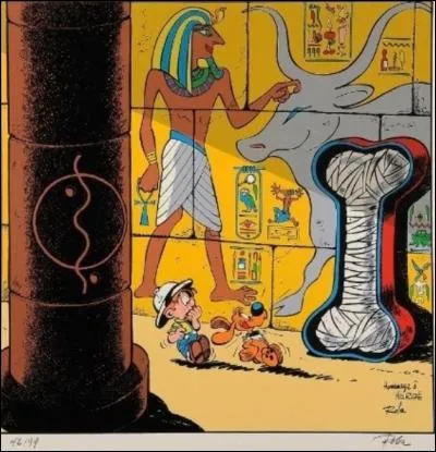 De quel album d'Hergé, Roba fait-il une parodie en y insérant Boule et Bill ?