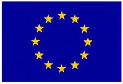 Ce drapeau comporte 12 étoiles sur un fond bleu, il s'agit du drapeau...