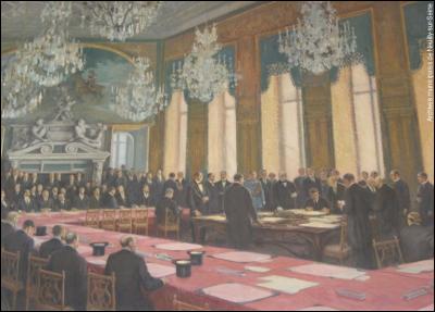 En 1919, le traité de paix a été signé au château de Versailles. Dans quelle salle ?