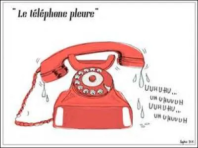 Le téléphone pleure....(complétez)