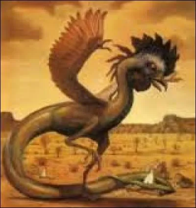 Le basilic, monstre à tête de coq et à corps de serpent a le pouvoir...