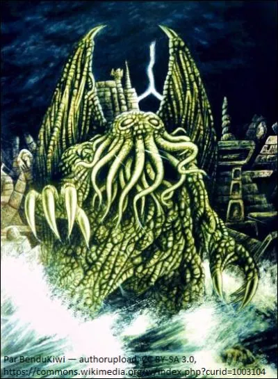 Lui aussi est piégé sur Terre, il s'agit d'un dieu extraterrestre nommé Cthulhu. Qui a imaginé ce personnage ?