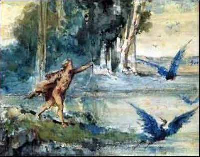 Quel(le) dieu(déesse) à dressés les oiseaux du lacs de Stymphale ?