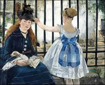 Réalisé entre 1872 et 1873, "Le Chemin de fer" est un tableau (0, 93 m x 1, 11 m) peint par un artiste impressionniste (1832-1883) qui se nomme :