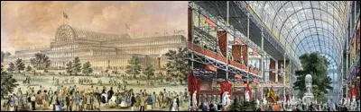 Quel monument anglais, construit pour la première Exposition universelle de 1851, partit en flammes, le 30 novembre 1936 ? (Ce vaste palais d'exposition fait principalement en fonte et en verre fut d'abord édifié dans le plus grand parc du centre de Londres, à Hyde Park. Par la suite, il fut démonté et reconstruit dans un quartier qui porte encore aujourd'hui son nom).