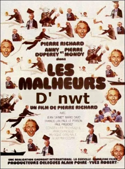 De qui nwt s'attribue-t-elle les malheurs sur cette affiche de film ?