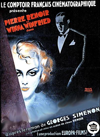 Quel film réalisé par Jean Renoir, fut l'une des premières adaptations cinématographiques d'un roman de Georges Simenon en 1932 ?