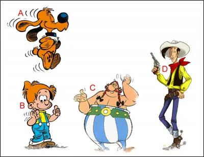 L'illustration nomm&eacute;e &laquo; A &raquo; est en lien &eacute;troit avec l'illustration repr&eacute;sent&eacute;e en : (indice : Jean Roba)