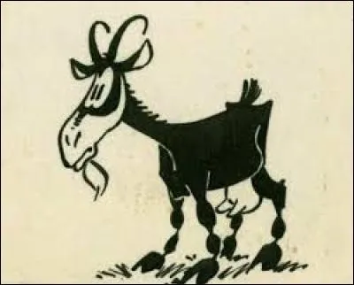 Qui est l'auteur d'une bande dessinée où l'on voit une chèvre appelée "biquette" ?