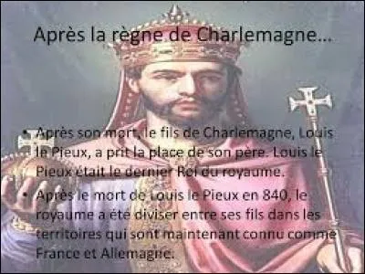 Quel fils de Charlemagne deviendra empereur d'Occident en 814 ?