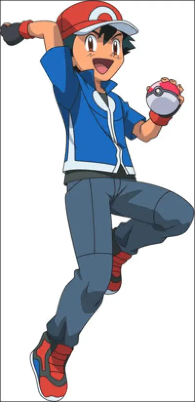 Dans quelle région de l'anime Sacha porte t-il ces vêtements ?