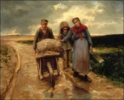 Ce tableau se nomme "La journée est finie", qui en est l'auteur ?