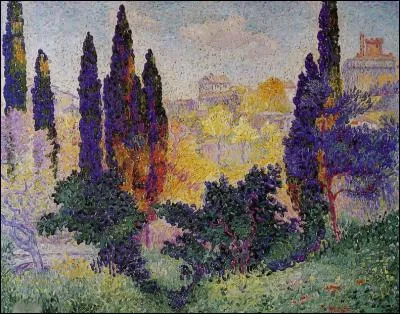 Qui a peint "Cyprès à Cagnes" ?