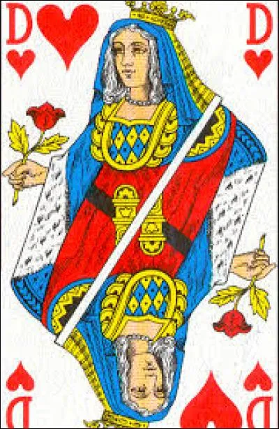 Dans un jeu de cartes traditionnel, comment s'appelle la dame de cur ?