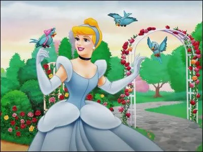 Où est posé l'oiseau bleu et rose ?