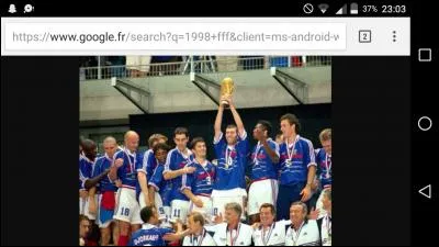 En quelle année l'équipe de France de football a-t-elle remporté la Coupe du monde de football ?