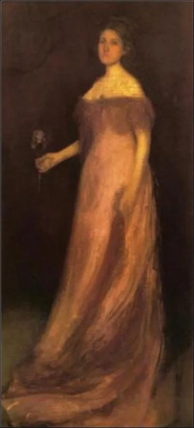 Qui a peint "Rose et vert : l'iris - Portrait de Miss Kinsella" ?