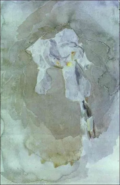 Qui a peint "Iris blanc" ?