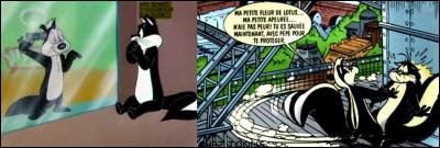 Créé par Chuck Jones en 1945, ce personnage fait fuir tout le monde et surtout Pénélope, l'héroïne malheureuse de ce dessin animé ! Qui est ce puant et collant héros (antihéros) ?