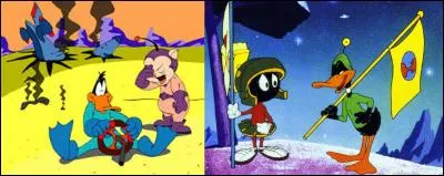 La NASA a choisi de le faire figurer comme mascotte sur le logo de la mission martienne « Opportunity » en 2003. 
Qui est cet insupportable vantard et égocentrique personnage ?