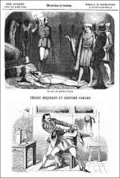 De 1410 à 1414 à Paris, eut lieu une série de 143 meurtres perpétrés sans doute dans la rue du Mont-Saint-Hilaire, actuelle rue de Lanneau, dans le 5e arrondissement. Nommée "L'Affaire Cabard et Miquelon", du nom des deux protagonistes, selon une légende persistante. Qu'exerçait comme métier le premier de ces lascars, boulot qui lui permettait de tuer ses victimes proprement ?