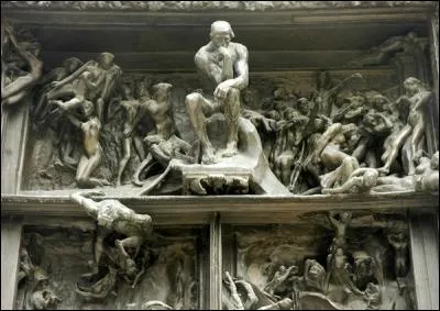 A quel artiste doit-on "La Porte de l'enfer", groupe de sculpture monumentale dont la version en plâtre se trouve au musée d'Orsay ?