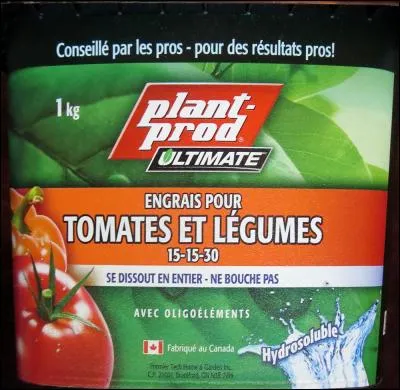 Quel pourcentage de potassium contient cet engrais ?