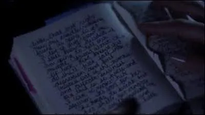 Qu'écrit Alison dans son agenda ?