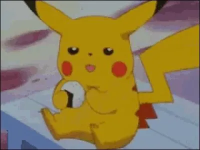 Qui a préparé l'onigiri que Pikachu mange ?