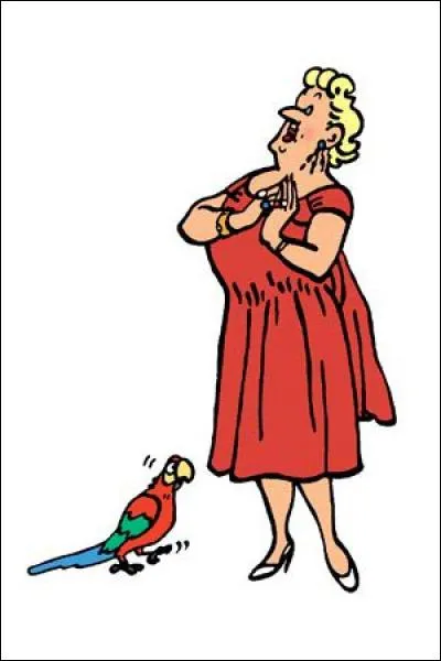 Comment s'appelle le perroquet offert par la Castafiore au capitaine Haddock dans "Les Bijoux de la Castafiore" ?