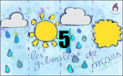5 - Les giboulées de mars. Vous savez, ces espèces de trucs entre la neige et la glace, qui tombent n'importe quand et font très mal au visage ? Et beh c'est au printemps que ça arrive. Quelle affirmation est vraie sur les giboulées de mars ?