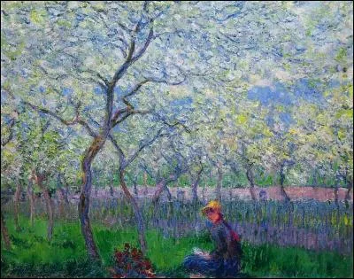 Qui a peint "Un verger au printemps" ?